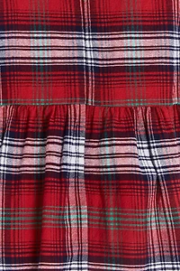 Christmas Flannel Plaid Dress