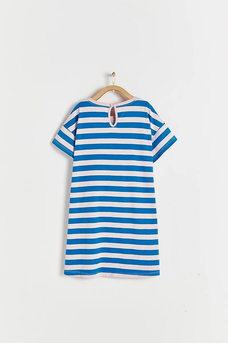 Fresia Striped Short Sleeve Dress