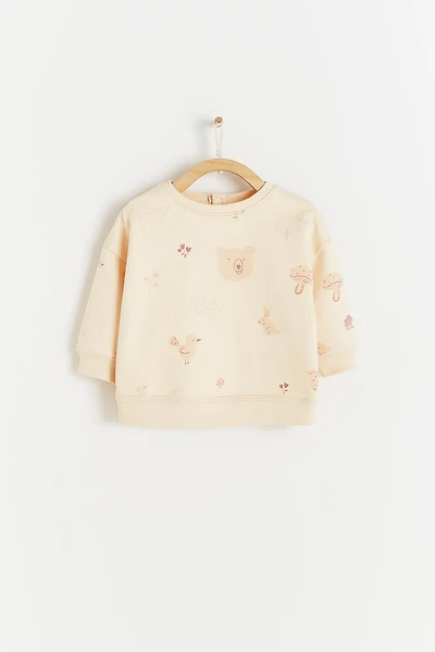 Tree Print Sweatshirt