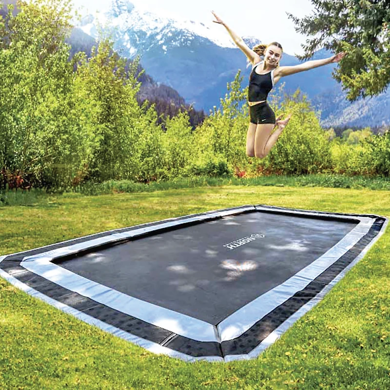 North Trampoline 10 x 17 In ground trampoline by Happy Backyards