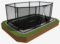 North Trampoline 10 x 17 In ground trampoline by Happy Backyards