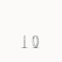 CZ Hoops 11mm Hypoallergenic Earrings | Rowan