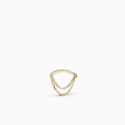 14k Hidden Helix Flat Back Stud Hypoallergenic Earrings | Rowan