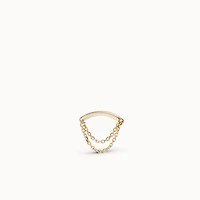 14k Hidden Helix Flat Back Stud Hypoallergenic Earrings | Rowan