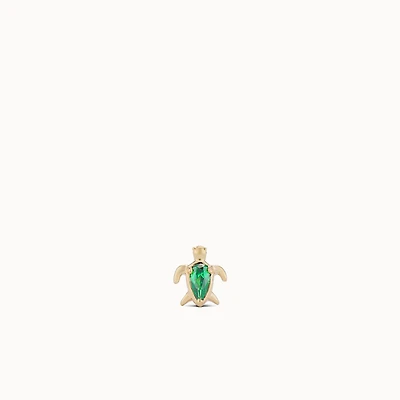 14k Turtle Flat Back Stud Hypoallergenic Earrings | Rowan