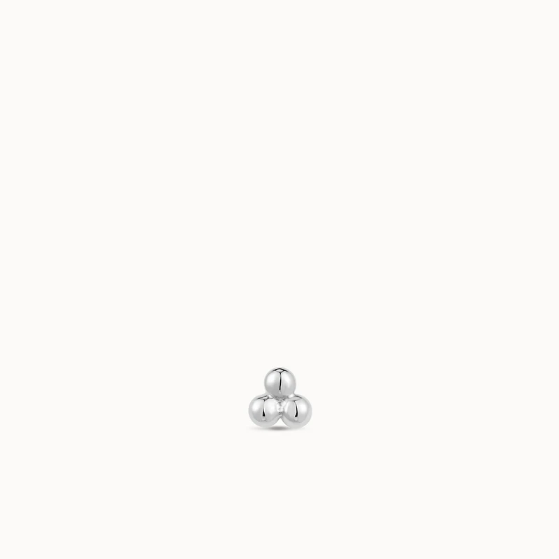14k Ball Trinity Flat Back Stud Hypoallergenic Earrings | Rowan