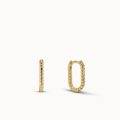 Charmed Rope Hoops Hypoallergenic Earrings | Rowan
