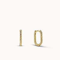 Charmed Rope Hoops Hypoallergenic Earrings | Rowan