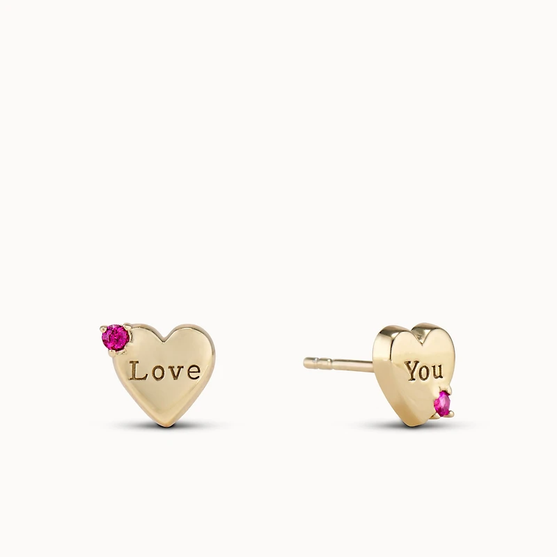 Love You Studs Hypoallergenic Earrings | Rowan