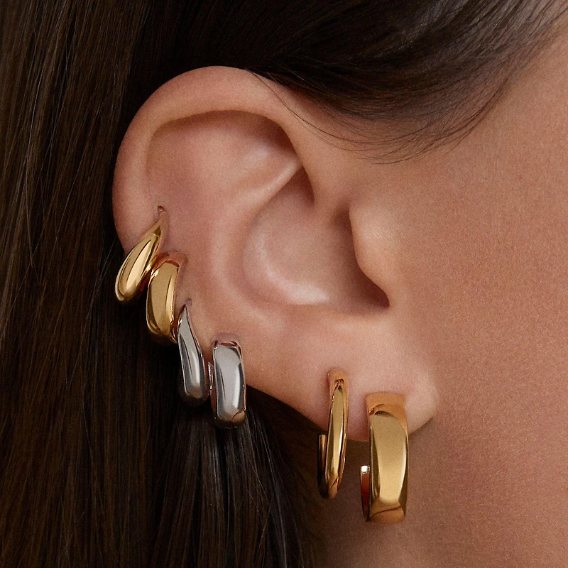 Tube Hoops 20mm Hypoallergenic Earrings | Rowan
