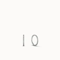 24k CZ Endless Hoop 10mm Hypoallergenic Earrings | Rowan