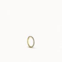 24k CZ Endless Hoop 10mm Hypoallergenic Earrings | Rowan