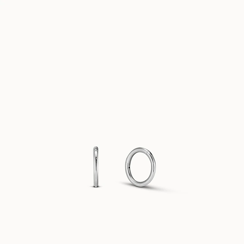 24k Endless Hoop 8mm Hypoallergenic Earrings | Rowan