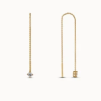 CZ Chain Threader Hypoallergenic Earrings | Rowan