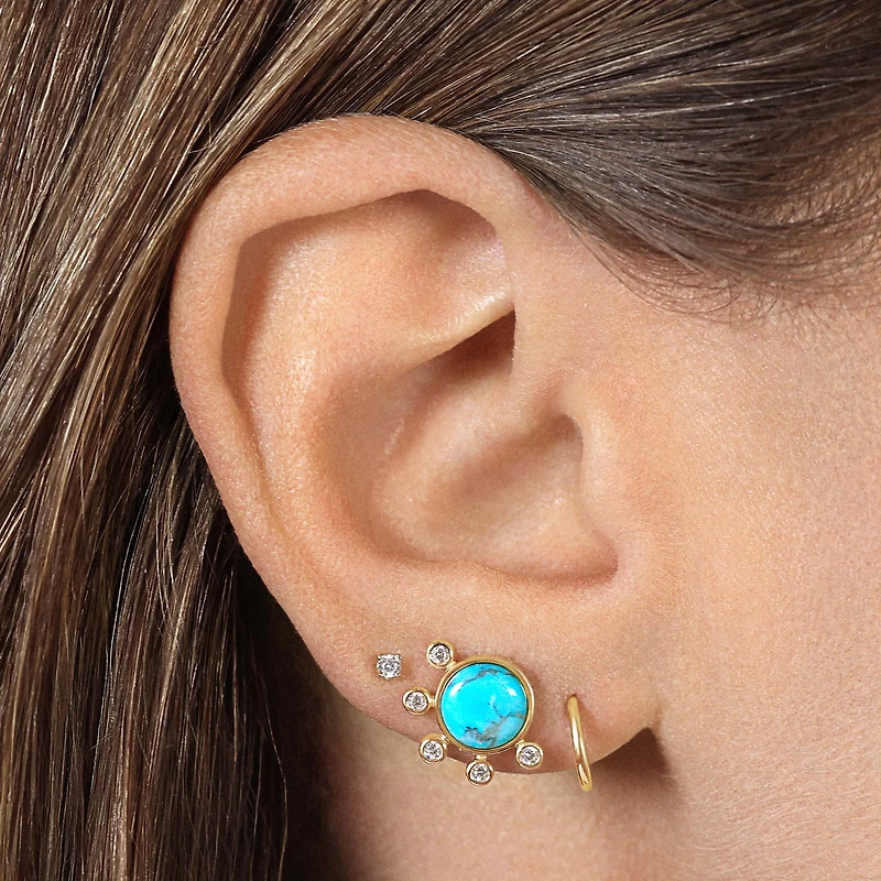 Poolside Bling CZ Studs Hypoallergenic Earrings | Rowan