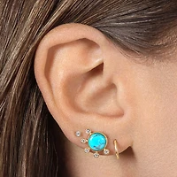 Poolside Bling CZ Studs Hypoallergenic Earrings | Rowan