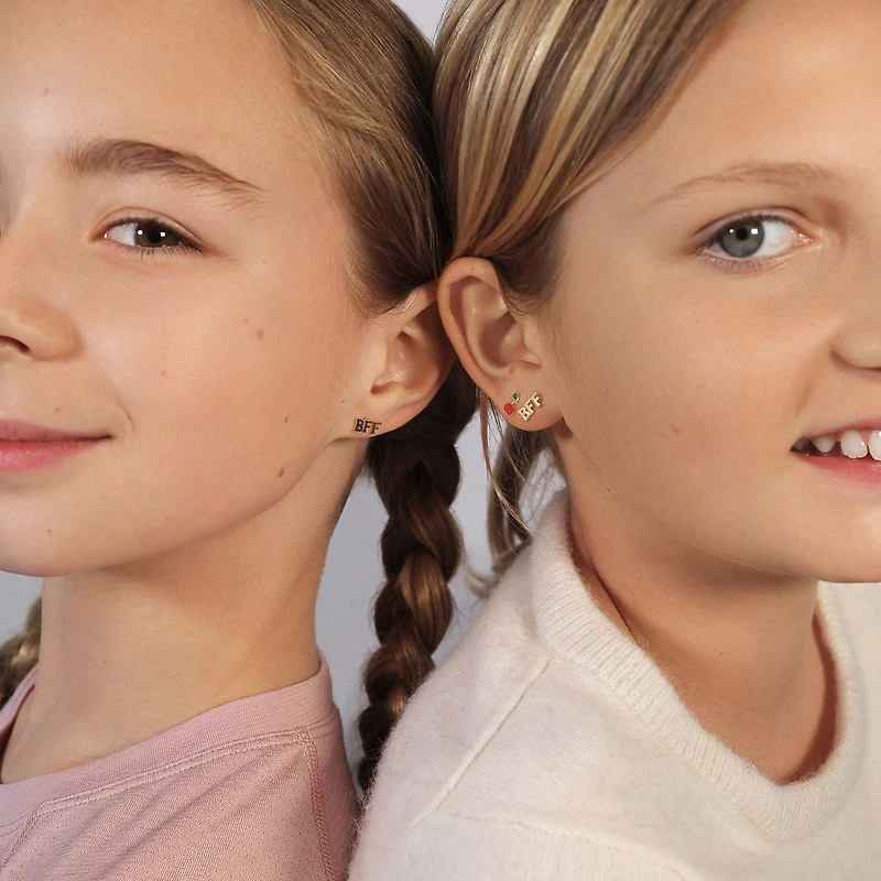 BFF Cherry Studs Set Hypoallergenic Earrings | Rowan