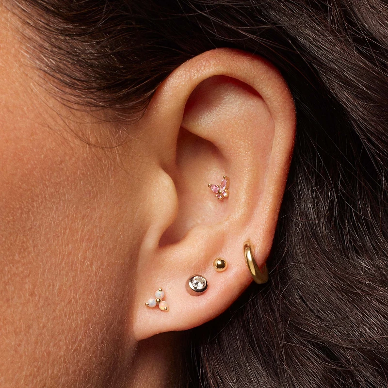 Bezel Basic Studs 4mm Hypoallergenic Earrings | Rowan