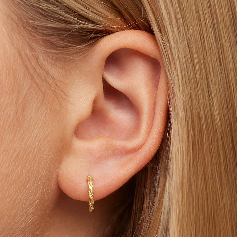 Intertwined Hoops Hypoallergenic Earrings | Rowan