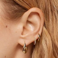Opal Huggies Hypoallergenic Earrings | Rowan