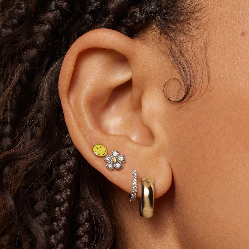 CZ Daisy Studs Hypoallergenic Earrings | Rowan