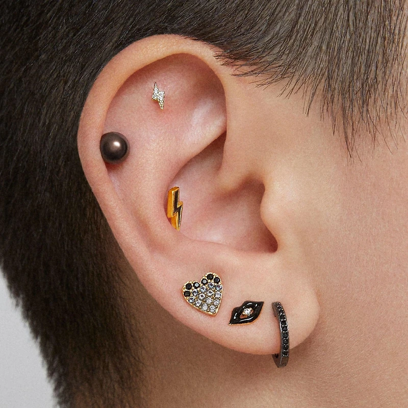 Goodnight Kiss Stud Hypoallergenic Earrings | Rowan