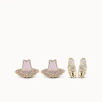 Ballet CZ Studs Set Hypoallergenic Earrings | Rowan