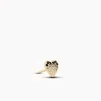 Heart Pavé Stud Hypoallergenic Earrings | Rowan