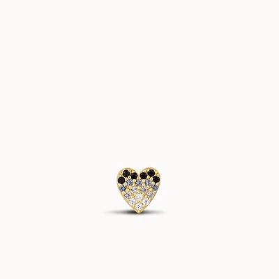 Heart Pavé Stud Hypoallergenic Earrings | Rowan