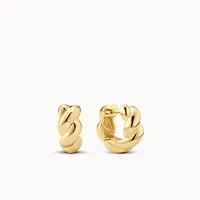 Chubby Twist Huggies Hypoallergenic Earrings | Rowan