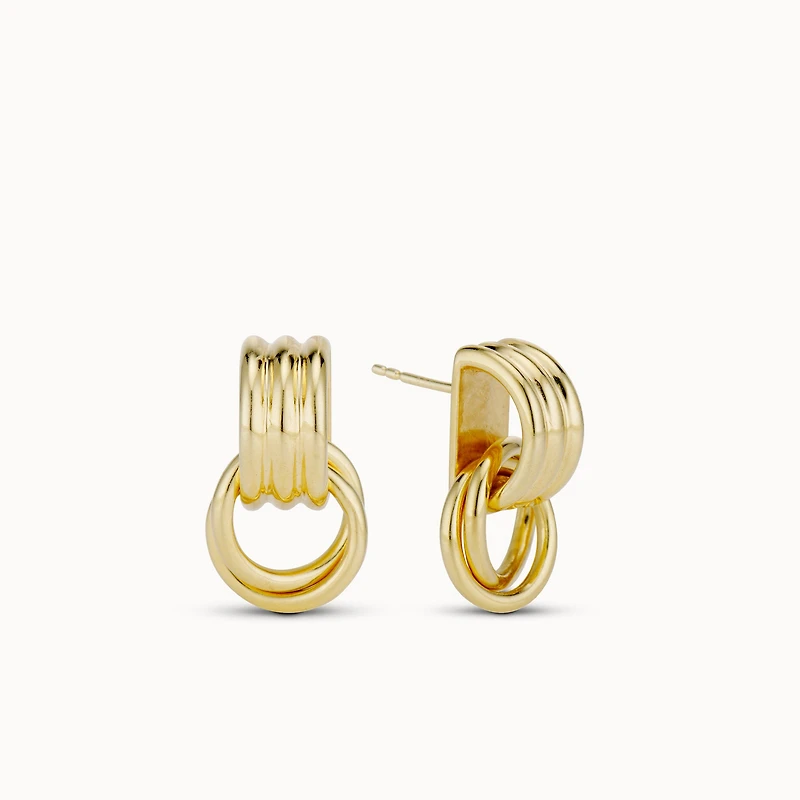 Doorknocker Knot Hoops Hypoallergenic Earrings | Rowan