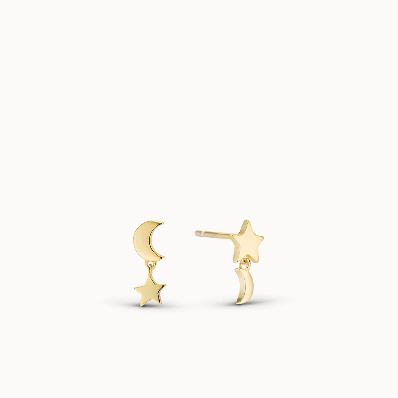 Eclipse Drop Studs Hypoallergenic Earrings | Rowan