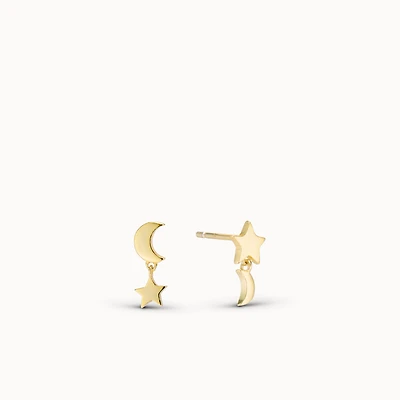 Eclipse Drop Studs Hypoallergenic Earrings | Rowan