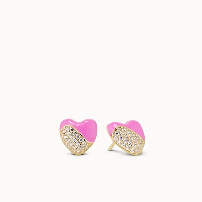 Half a Heart Studs Hypoallergenic Earrings | Rowan