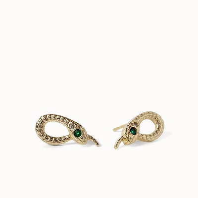 Lakshmi Snake Studs Hypoallergenic Earrings | Rowan