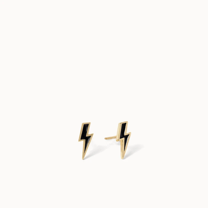Lightning Bolt Stud Hypoallergenic Earrings | Rowan