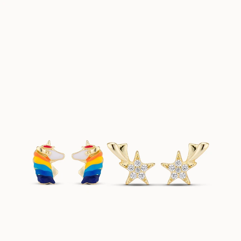 Make a Wish Studs Set Hypoallergenic Earrings | Rowan