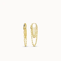 Multi Chain Hoop Hypoallergenic Earrings | Rowan