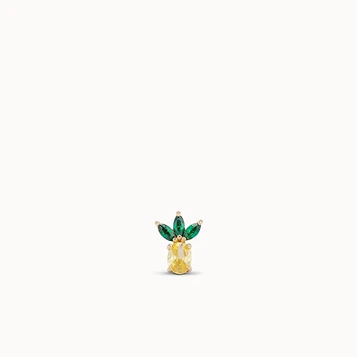 14k Pineapple Flat Back Stud