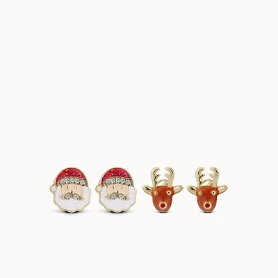 Santa & Rudolph Set Hypoallergenic Earrings | Rowan