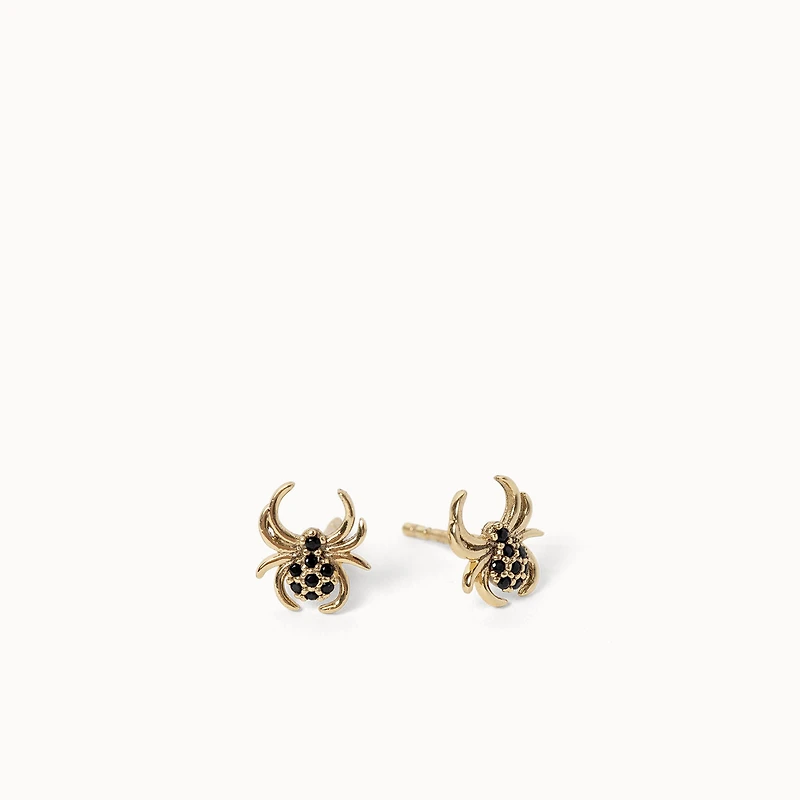 Spider CZ Stud Hypoallergenic Earrings | Rowan