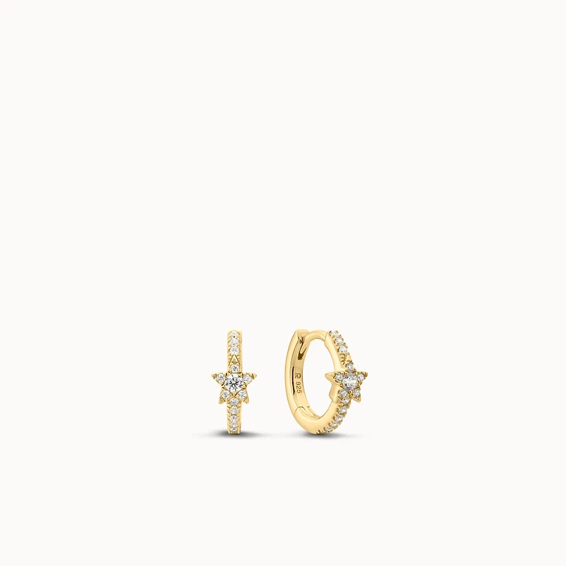 Star CZ Huggies Hypoallergenic Earrings | Rowan