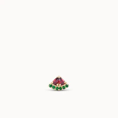 14k Watermelon Flat Back Stud