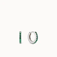 May Birthstone Hoops Hypoallergenic Earrings | Rowan