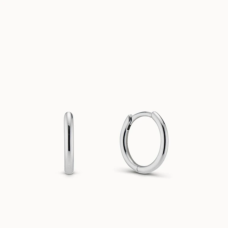 14k Plain Round Hoops 14mm Hypoallergenic Earrings | Rowan