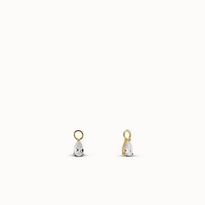 Pear CZ Charms Hypoallergenic Earrings | Rowan