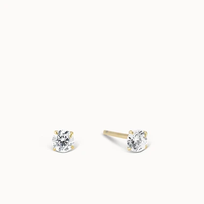 CZ Studs 3mm Hypoallergenic Earrings | Rowan