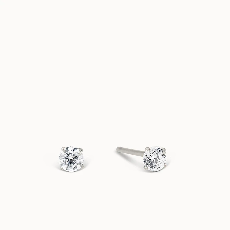 CZ Studs 3mm Hypoallergenic Earrings | Rowan