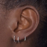 Endless Hoop 8mm Hypoallergenic Earrings | Rowan