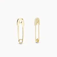 Safety Pin Hoop Hypoallergenic Earrings | Rowan